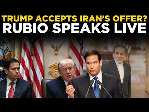 Marco Rubio LIVE: Trump Accepts Iran's Offer? | White House Briefing | WORLD NEWS LIVE | US NEWS