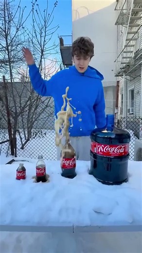 I Did The Insane Coca-Cola & Mentos Challenge 😱 #shorts #challenge
