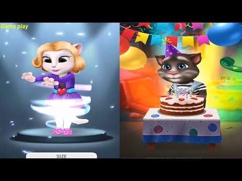 My Talking Angela VS My Talking Tom LEVEL 259 Vs LEVEL 230 Gameplay HD