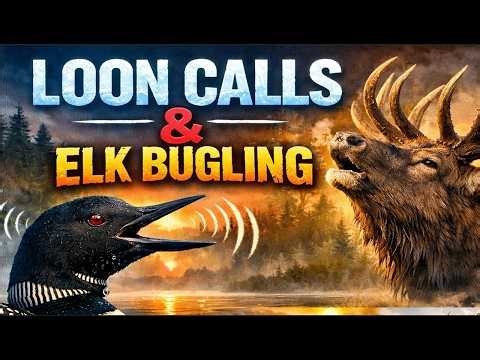 Common Loon Calls & Bull Elk Bugles in 4k and HD Audio