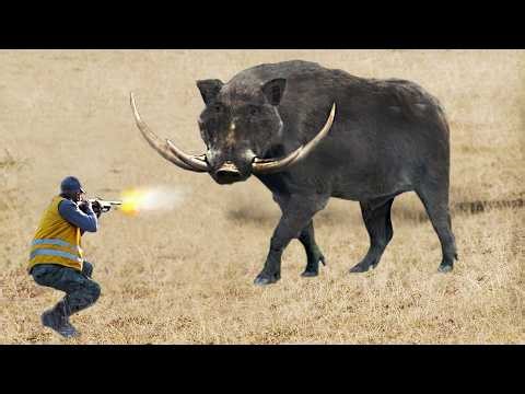AMAZING! Giant Monster Wild Boar Hunting