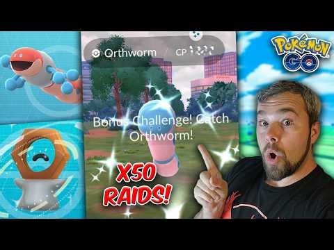 50 Shiny Orthworm Raids & THIS Is What We Got! Shiny Meltan Is Back! (Pokémon GO)