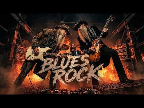 Blues Rock Guitar Legends | AC/DC, ZZ Top & Stevie Ray Vaughan Best Songs & Guitar Solos