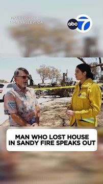 Man who lost house in Sandy Fire speaks out
