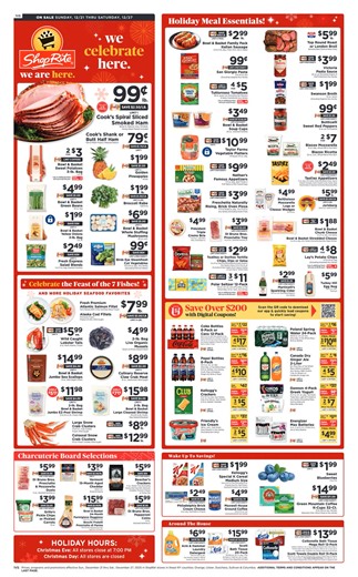 Stock up on groceries from freshest meats & seafoods to produce & bakery at ShopRite from 12/21/25 to 12/27/25. It's maximum purchases for minimum spend! | Weekly Flyer Ads