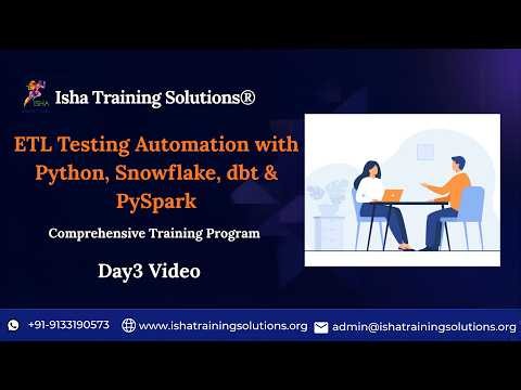 ETL Automation Testing Day3 Video 25th May 2026 .Call/ WhatsApp on +91-9133190573 to Enroll