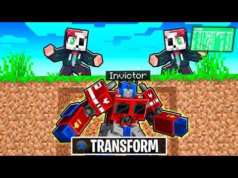 I BECAME A TRANSFORMER to face a HACKER HUNTER in Minecraft!