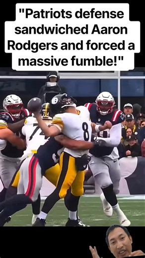 Patriots Defense Hits Aaron Rodgers Hard! 💥 #NFL #AaronRodgers #Patriots #nflhighlights #nflshorts