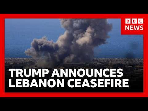 President Trump announces 10 day ceasefire between Israel and Lebanon | BBC News