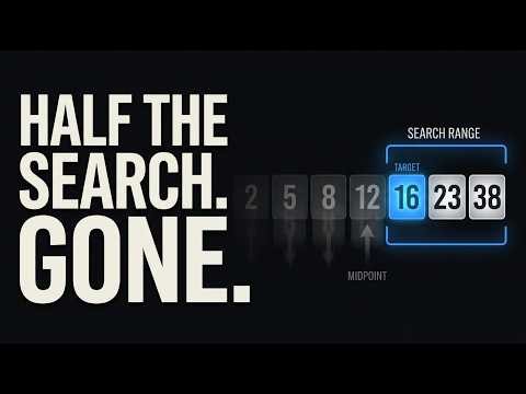 How Binary Search Actually Works (Visually Explained)