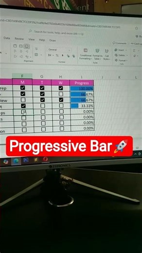 ✅How to create Progress Report in Excel‼️ #excel #excelcourse