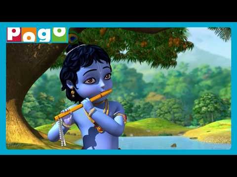 Kanha Ki Bansuri Ke Jaadu Se Doston Ko Mili Swan Ki Sawari🪈| Little Krishna in Hindi🦚| Flute Special