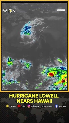 Hurricane Lowell Threatens Hawaii With Flooding Rain and High Winds | WION Shorts