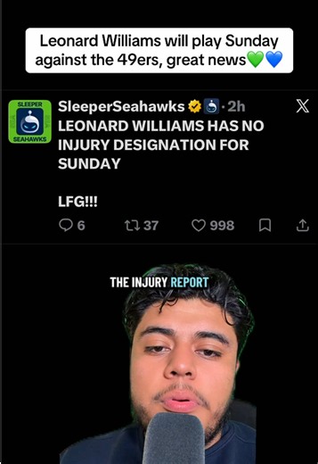 #greenscreen Post credit: @SleeperSeahawks This news definitely made my Friday way better, LFG💙💚