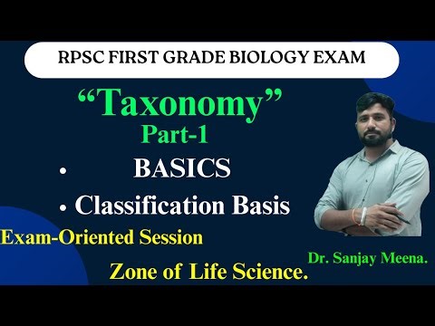 Taxonomy. Part-1. BASICS/ Classification Basis.RPSC FIRST GRADE BIOLOGY #taxonomy #firstgradebiology