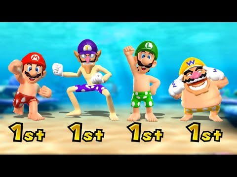 Mario Party 9 All Mini-Game Showdown! Mario Beach Party