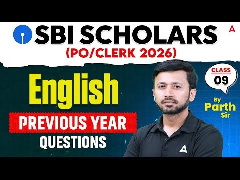 SBI PO 2026 | SBI Clerk 2026 | English Previous Year Questions #9 | By Parth Krishan Upadhyay