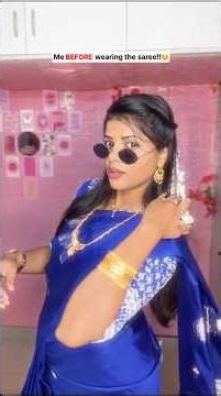 Wearing Saree Alaparaigal 🤣| Wait till end | Share with your Friends 😂 #shorts #jennimj #ytshorts