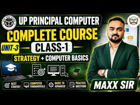 UP Principal Computer Complete Course 2026 | Class 1 Strategy + Computer Basics