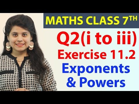 Q 2(i to iii), Ex 11.2 - Exponents & Powers - Chapter 11, Maths Class 7th - NCERT, CBSE