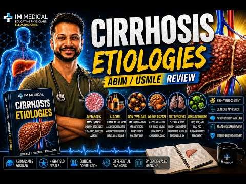 Cirrhosis Etiologies | MAFLD, Alcohol, Hemochromatosis, Wilson, Alpha-1 AT Def | ABIM & USMLE Review