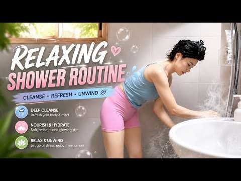 Relaxing Shower Routine 🚿✨ | Cleanse, Refresh & Unwind