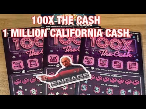 100X the Cash & 1 Million California Cash Tickets‼️California Lottery Scratchers🤞🍀🍀🍀