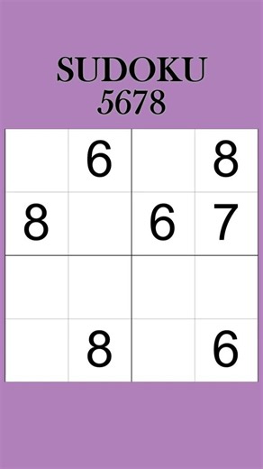 Sudoku - Solve for "2468" #sudoku #numberpuzzle #numbergames #puzzle