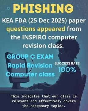 KEA FDA 2025 Exam MCQs Directly from INSPIRO Computer Revision Class|#fda #inspiroclass #keaexam