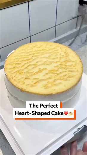 The perfect heart-shaped cake ❤️🍰 @cakemaketips