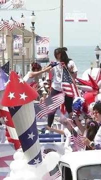 Young gymnast wows during SoCal 4th of July parade