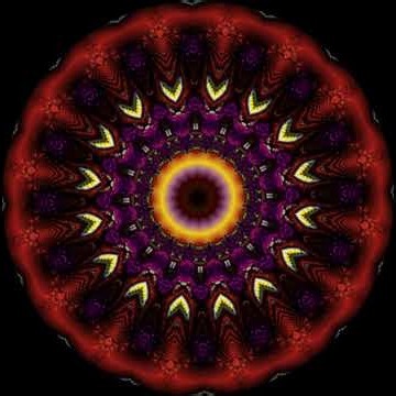 FireAndIce Fractal Mandala SLOW Evolution 3 Minute UHD Animation
