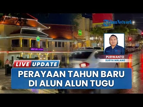 Suasana Perayaan Pergantian Tahun di Kota Malang, Warga Padati Alun-alun Tugu Malang hingga Ijen