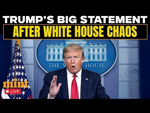 Trump LIVE | Donald Trump Emergency Address After White House Event Chaos | US News LIVE