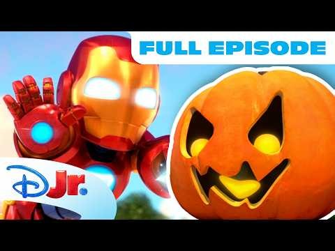 Iron Man Full Episode! "Iron Friends Trick or Treats! / Leaping Into Fall" 🎃🍬 | Disney Jr.
