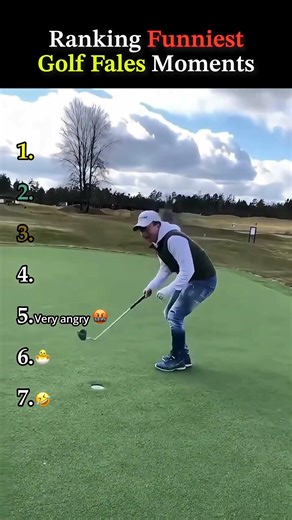 Ranking FunniestGolf Fales Moments #funny #ranking #golf #laugh