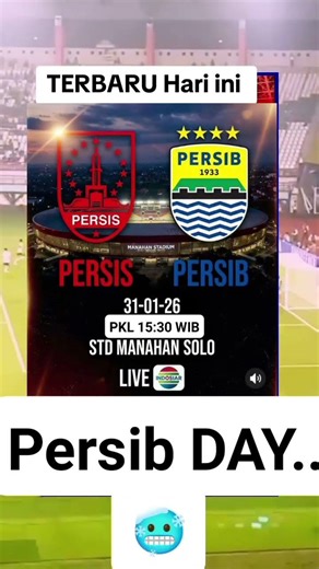 Live streaming Persib vs Persis hari ini Persib day Siaran langsung di Indosiar 🥶🥶