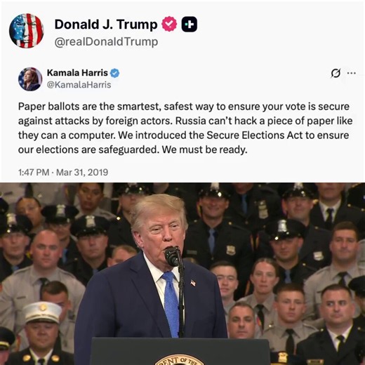 TRUMP JUST EXPOSED KAMALA WITH HER OWN WORDS -- she once pushed paper... | 24vids