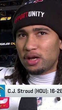 C.J. Stroud Postgame Interview | Texans Win in LA + 8 Straight + Playoff Mindset