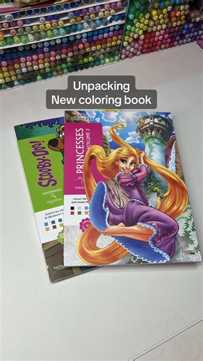 Unboxing New Coloring Books for Art Therapy