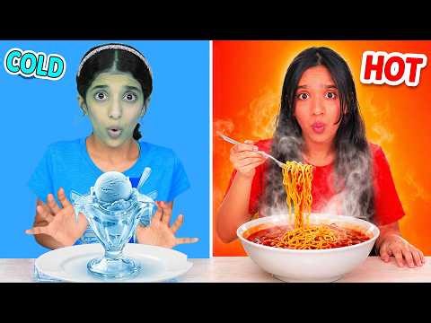 شفا و تحدي حار ضد بارد !Hot vs cold challenge