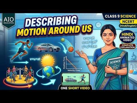 Describing Motion Around Us | Class 9 Science Chapter 4 | Hindi Animated Video | NCERT Explanation