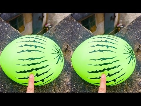 Experiment: Will a water balloon explode if it rolls down a tall building? 💥🎈
