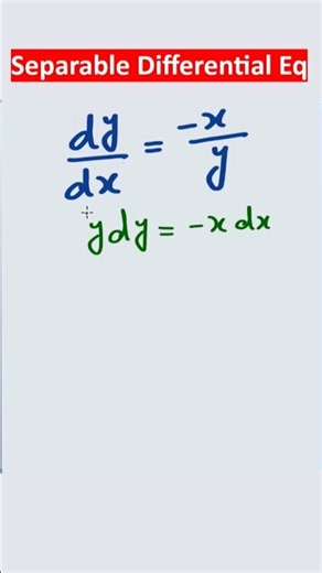 🔥 Separable Differential Equation in Seconds! | Can You Solve It? 🧠📚