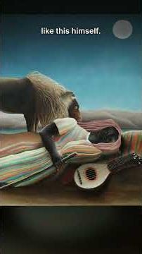 The Sleeping Gypsy by Henri Rousseau (1897) | Painting Explained