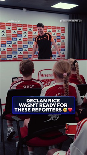 This might be the cutest press conference you’ll see today 🥹❤️ 🎥: @arsenal #arsenal #declanrice #premierleague #football