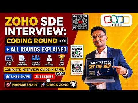 Zoho SDE Interview 2026: Coding Round + All Rounds Explained | Placement Series Tamil