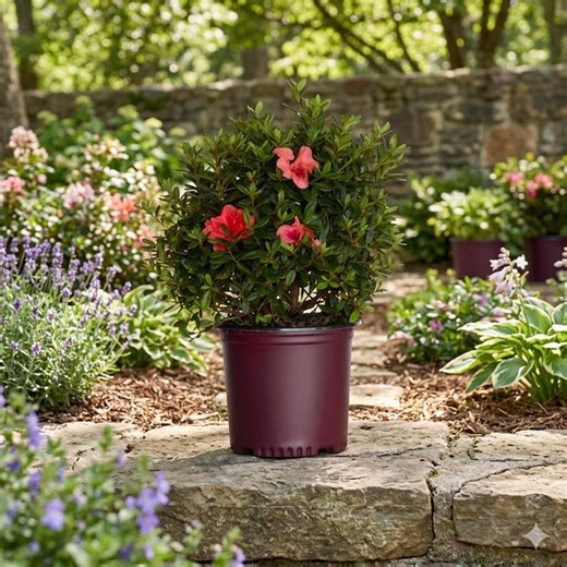 1 -gallon Autumn Coral Azalea Flowering Shrub With Pink Blooms 1 -pack - Etsy