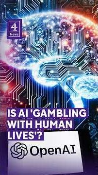Is AI 'gambling with human lives'? #OpenAI #AI #Technology #WorldNews #Channel4News