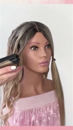 Flat iron waves tutorial for beginners #easyhair #hairstyle